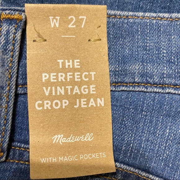 Madewell The Perfect Vintage Crop Jean NWT - Picture 5 of 14